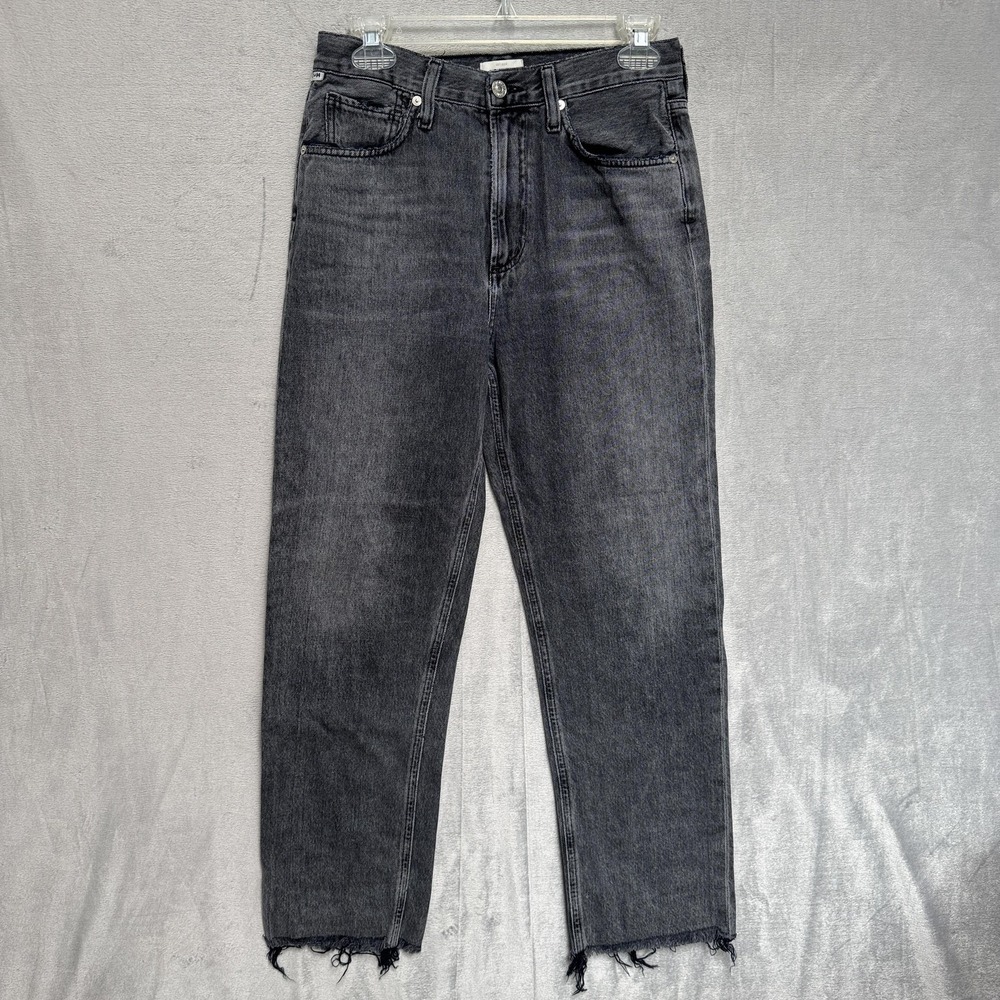 Citizens‎ Of Humanity Jeans Womens 26 Gray High Rise Daphne Crop Straight Leg